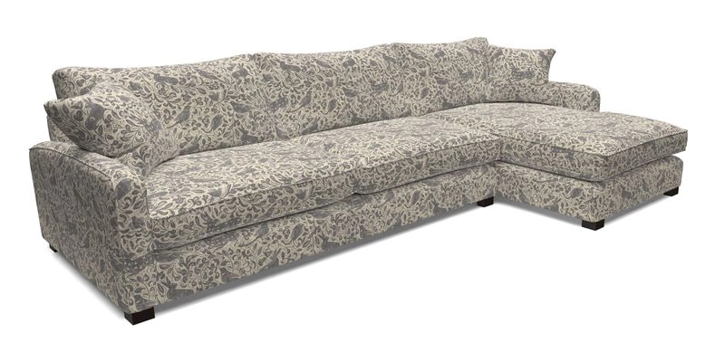 Brook Green chaise LHF in Two Tone Plain Biscuit