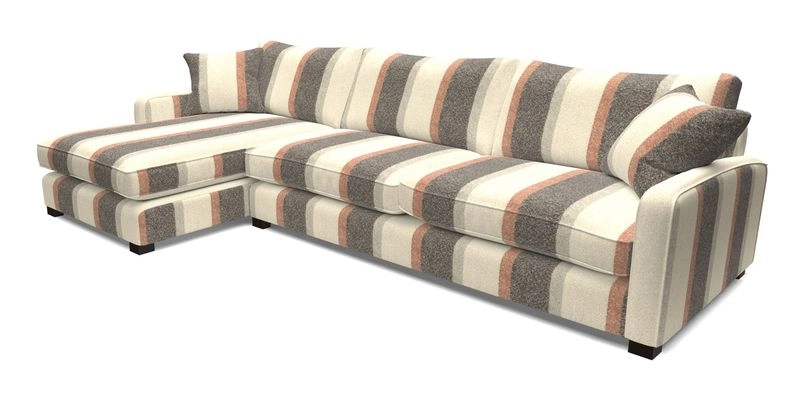 Brook Green chaise LHF in Two Tone Plain Biscuit
