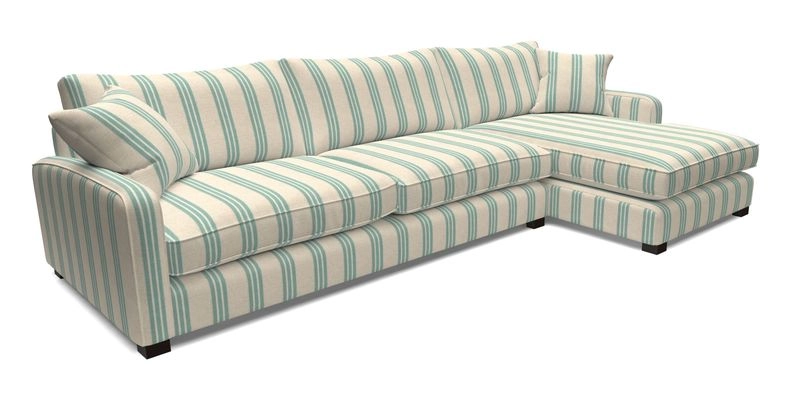 Brook Green chaise LHF in Two Tone Plain Biscuit