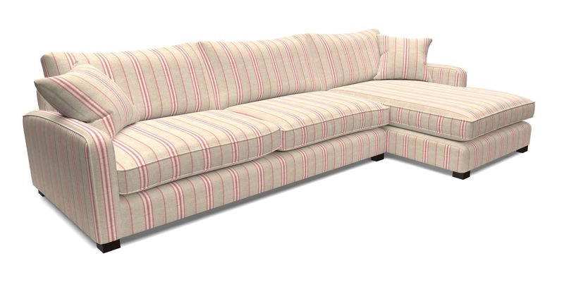 Brook Green chaise LHF in Two Tone Plain Biscuit