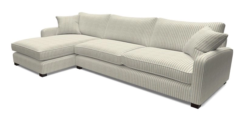Brook Green chaise LHF in Two Tone Plain Biscuit