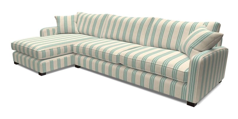 Brook Green chaise LHF in Two Tone Plain Biscuit