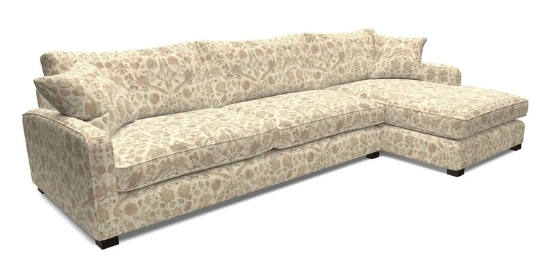 Brook Green chaise LHF in Two Tone Plain Biscuit