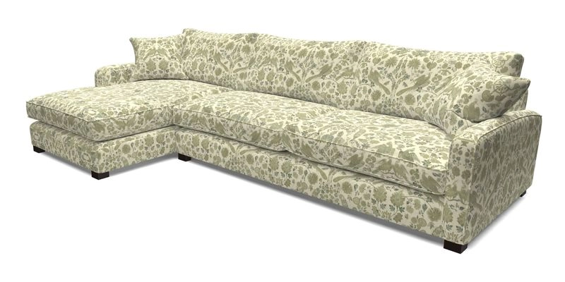 Brook Green chaise LHF in Two Tone Plain Biscuit