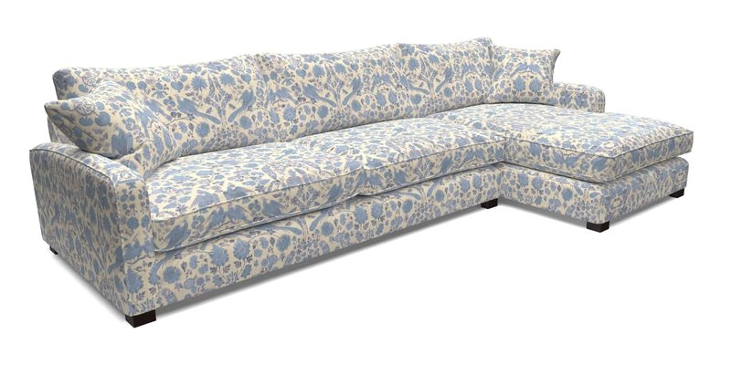 Brook Green chaise LHF in Two Tone Plain Biscuit