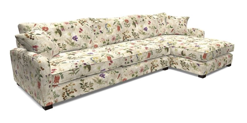 Brook Green chaise LHF in Two Tone Plain Biscuit