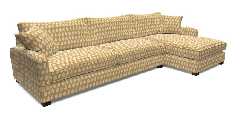 Brook Green chaise LHF in Two Tone Plain Biscuit