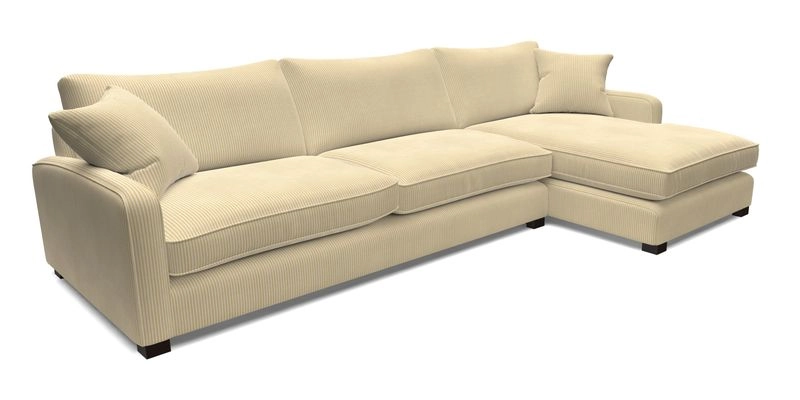 Brook Green chaise LHF in Two Tone Plain Biscuit