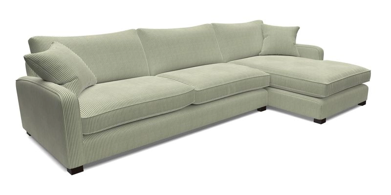 Brook Green chaise LHF in Two Tone Plain Biscuit