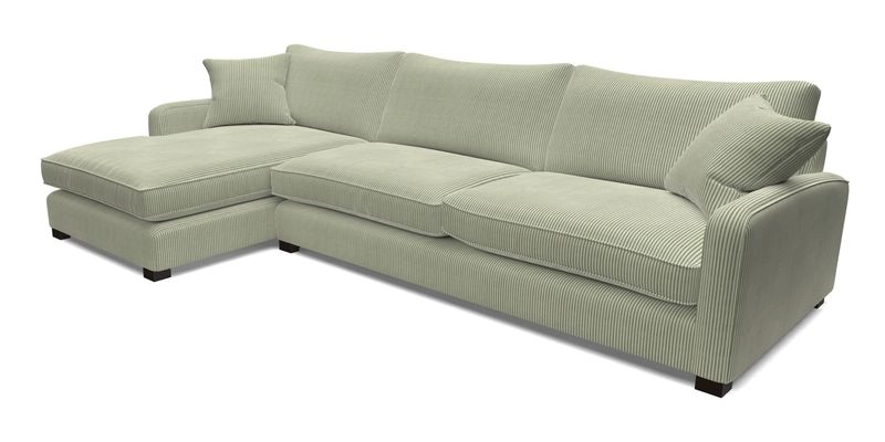 Brook Green chaise LHF in Two Tone Plain Biscuit