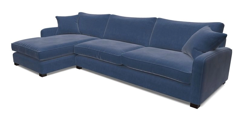 Brook Green chaise LHF in Two Tone Plain Biscuit