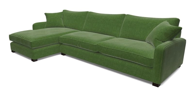 Brook Green chaise LHF in Two Tone Plain Biscuit