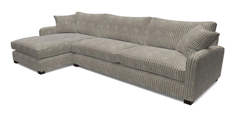 Brook Green chaise LHF in Two Tone Plain Biscuit