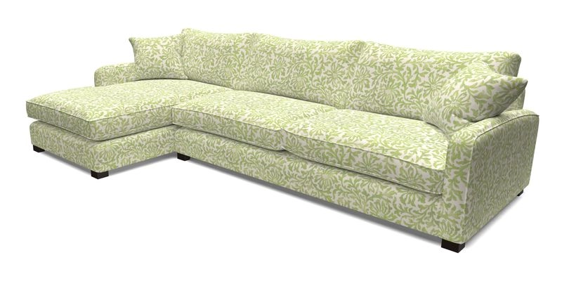 Brook Green chaise LHF in Two Tone Plain Biscuit