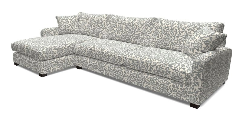 Brook Green chaise LHF in Two Tone Plain Biscuit