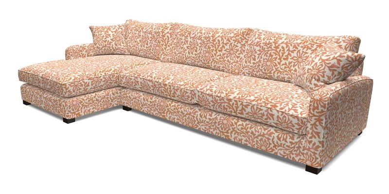 Brook Green chaise LHF in Two Tone Plain Biscuit