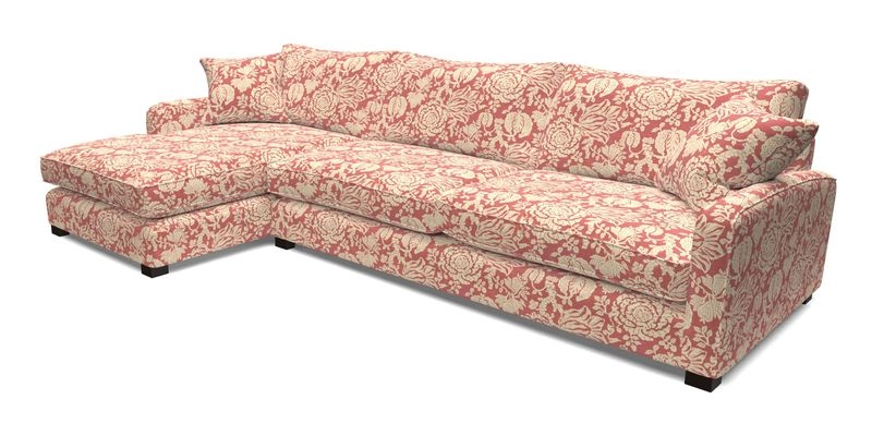 Brook Green chaise LHF in Two Tone Plain Biscuit