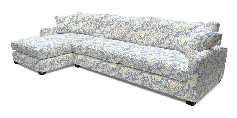 Brook Green chaise LHF in Two Tone Plain Biscuit