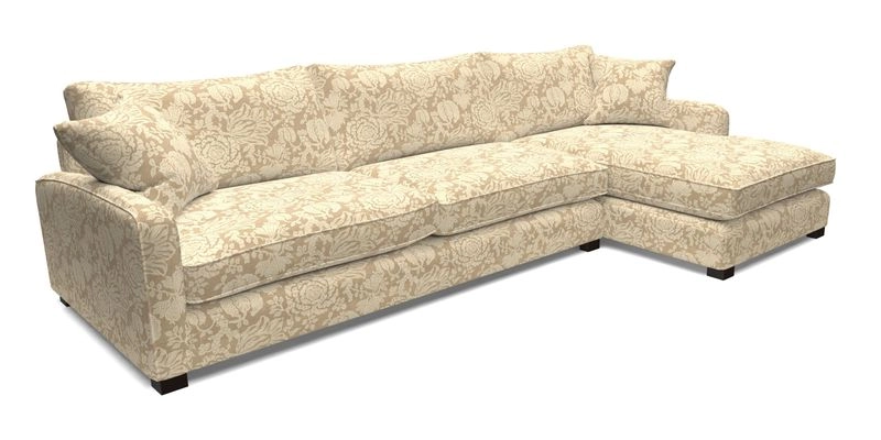 Brook Green chaise LHF in Two Tone Plain Biscuit