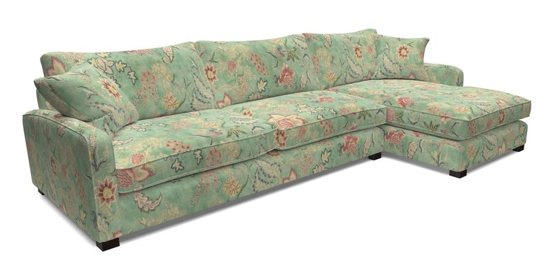 Brook Green chaise LHF in Two Tone Plain Biscuit