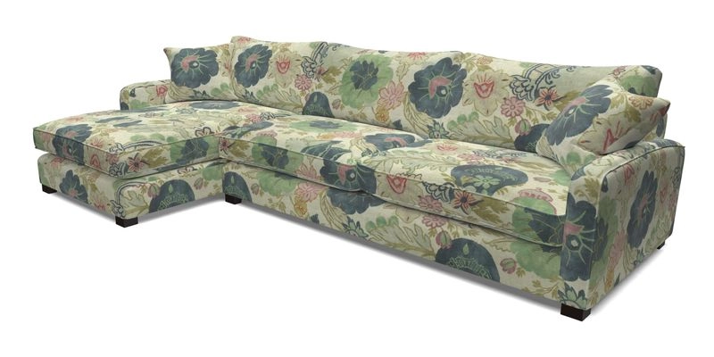 Brook Green chaise LHF in Two Tone Plain Biscuit