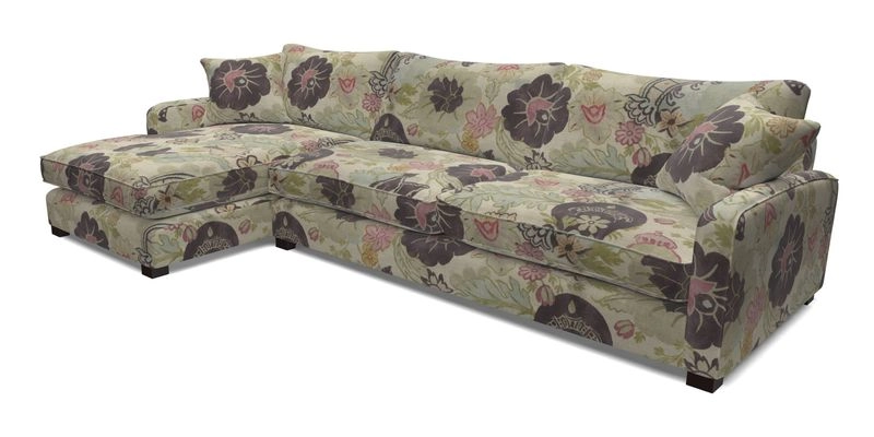 Brook Green chaise LHF in Two Tone Plain Biscuit
