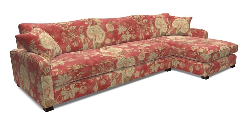 Brook Green chaise LHF in Two Tone Plain Biscuit