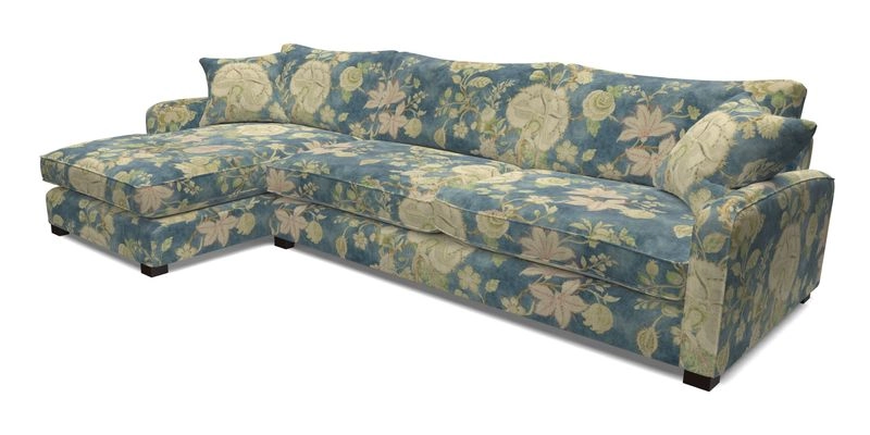 Brook Green chaise LHF in Two Tone Plain Biscuit