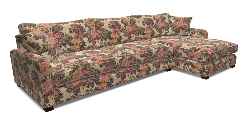 Brook Green chaise LHF in Two Tone Plain Biscuit