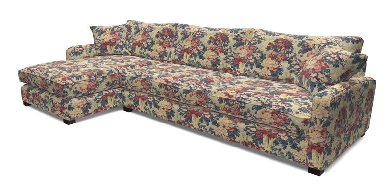 Brook Green chaise LHF in Two Tone Plain Biscuit