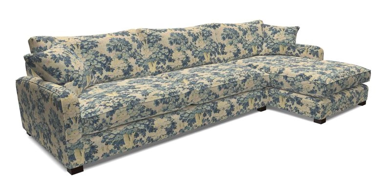 Brook Green chaise LHF in Two Tone Plain Biscuit