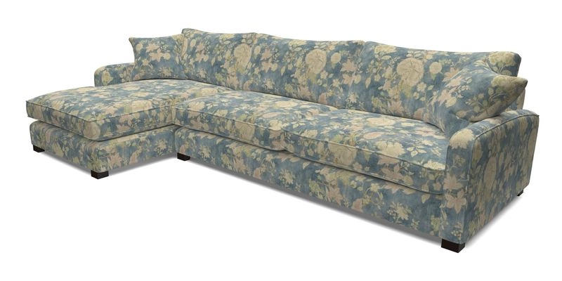 Brook Green chaise LHF in Two Tone Plain Biscuit