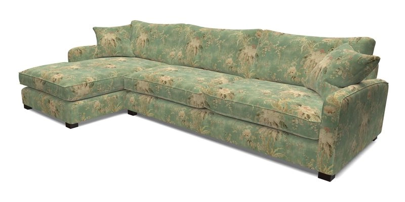 Brook Green chaise LHF in Two Tone Plain Biscuit