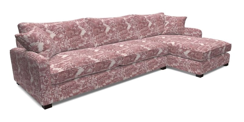 Brook Green chaise LHF in Two Tone Plain Biscuit