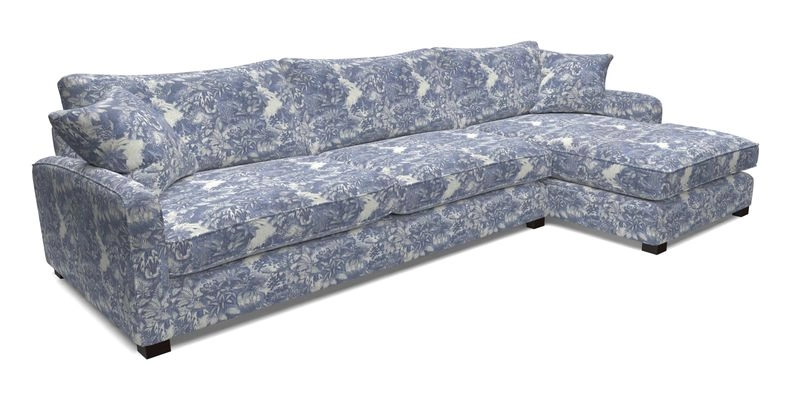 Brook Green chaise LHF in Two Tone Plain Biscuit