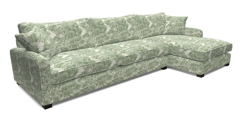 Brook Green chaise LHF in Two Tone Plain Biscuit