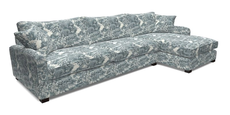 Brook Green chaise LHF in Two Tone Plain Biscuit