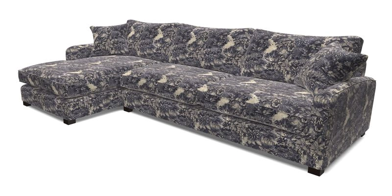 Brook Green chaise LHF in Two Tone Plain Biscuit