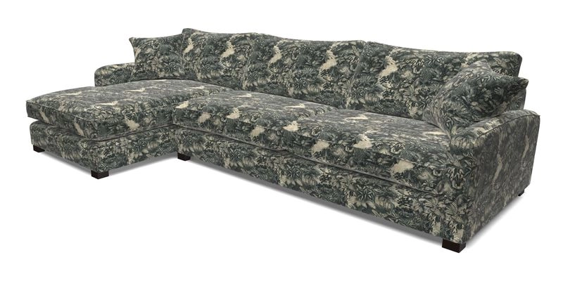 Brook Green chaise LHF in Two Tone Plain Biscuit