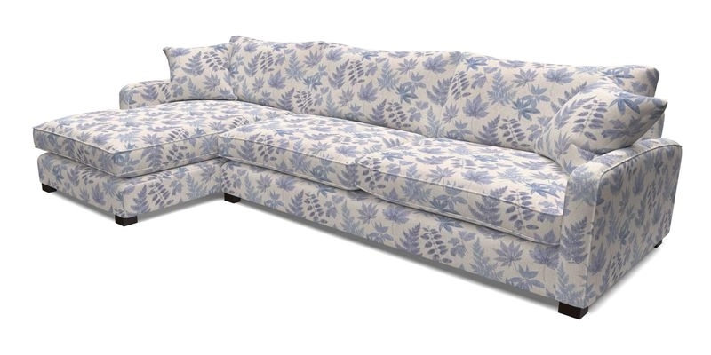Brook Green chaise LHF in Two Tone Plain Biscuit