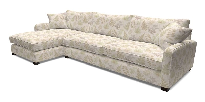 Brook Green chaise LHF in Two Tone Plain Biscuit