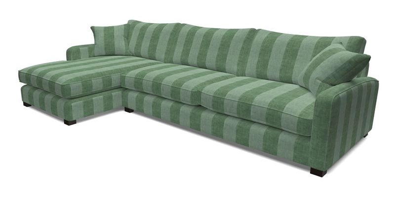 Brook Green chaise LHF in Two Tone Plain Biscuit
