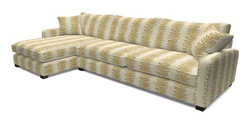 Brook Green chaise LHF in Two Tone Plain Biscuit