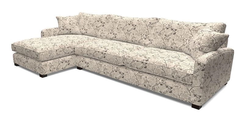 Brook Green chaise LHF in Two Tone Plain Biscuit