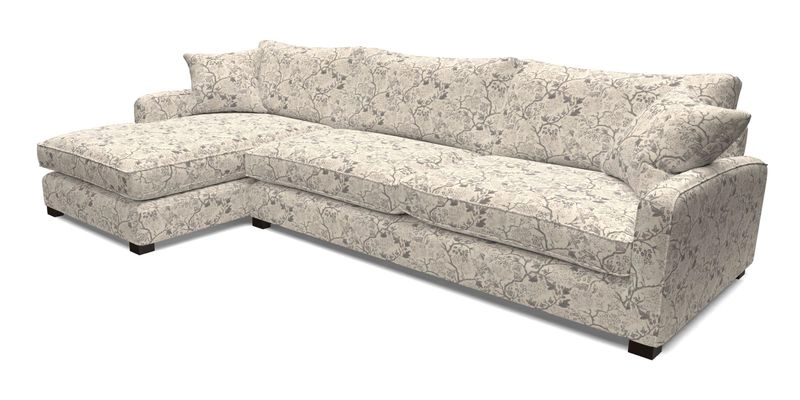 Brook Green chaise LHF in Two Tone Plain Biscuit