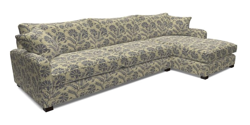 Brook Green chaise LHF in Two Tone Plain Biscuit