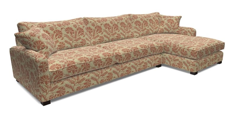 Brook Green chaise LHF in Two Tone Plain Biscuit