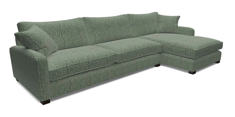Brook Green chaise LHF in Two Tone Plain Biscuit