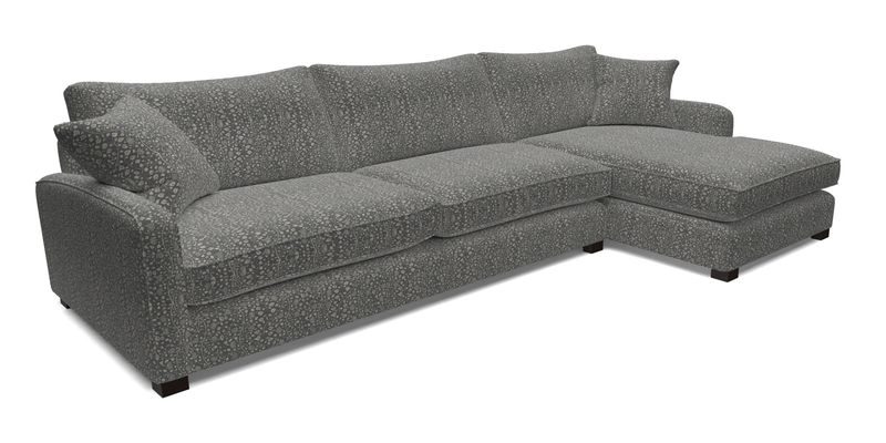Brook Green chaise LHF in Two Tone Plain Biscuit