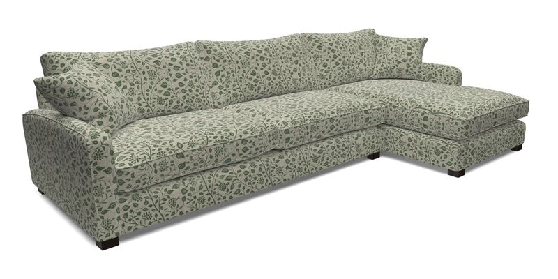 Brook Green chaise LHF in Two Tone Plain Biscuit